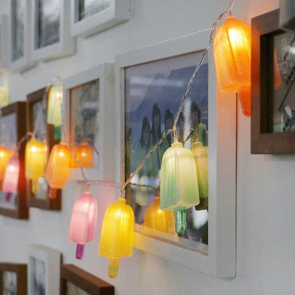 雪糕造型led棒冰灯彩灯串灯节日彩灯串闪灯酒吧彩灯球装饰小定制