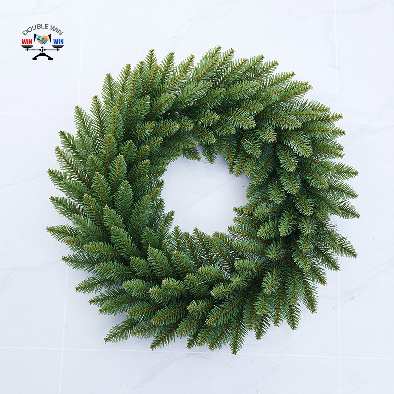 圣诞节装饰品圣诞花环30/40/50/60CM商场酒店橱窗草藤圈定制