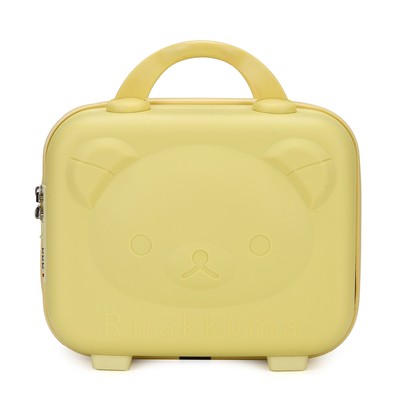 14寸PP手提行李箱3D卡通小熊化妆箱多功能迷你化妆收纳包伴手定制