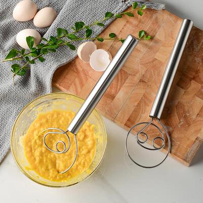 不锈钢管柄面粉线圈打粉器danish dough whisk 打蛋器搅拌器