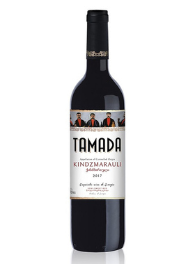 坦慕达TAMADA金兹玛拉乌利葡萄红酒半甜型酒司令格鲁吉亚法定AOC