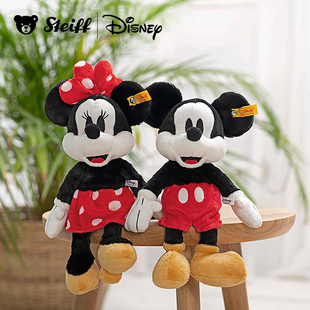 steiff合作Disney米奇米妮老鼠米老鼠卡通毛绒生日礼物