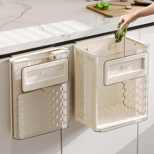 日本进口家用折叠垃圾桶壁挂式卫生间大容量厨房垃圾桶悬挂收纳桶