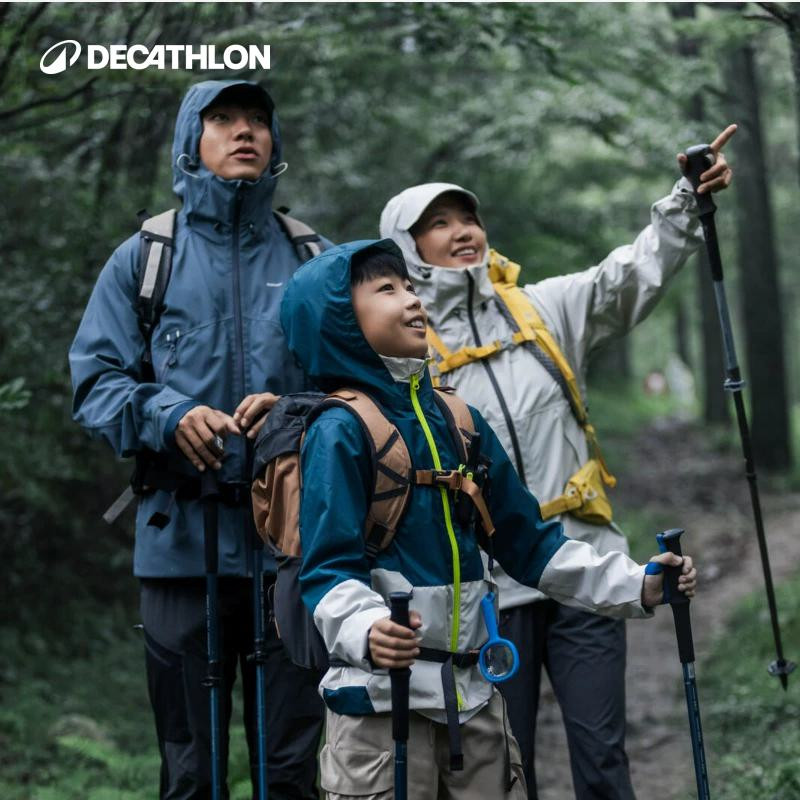 迪卡侬运动休闲冲锋衣防风防水