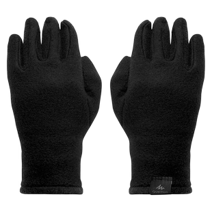 迪卡侬户外保暖手套 男童女童儿童宝宝春季加绒抓绒全指手套KIDO