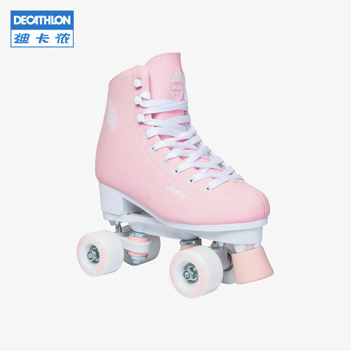 迪卡侬儿童成人女双排溜冰鞋花样轮滑四轮旱冰鞋双排轮KIDA-封面