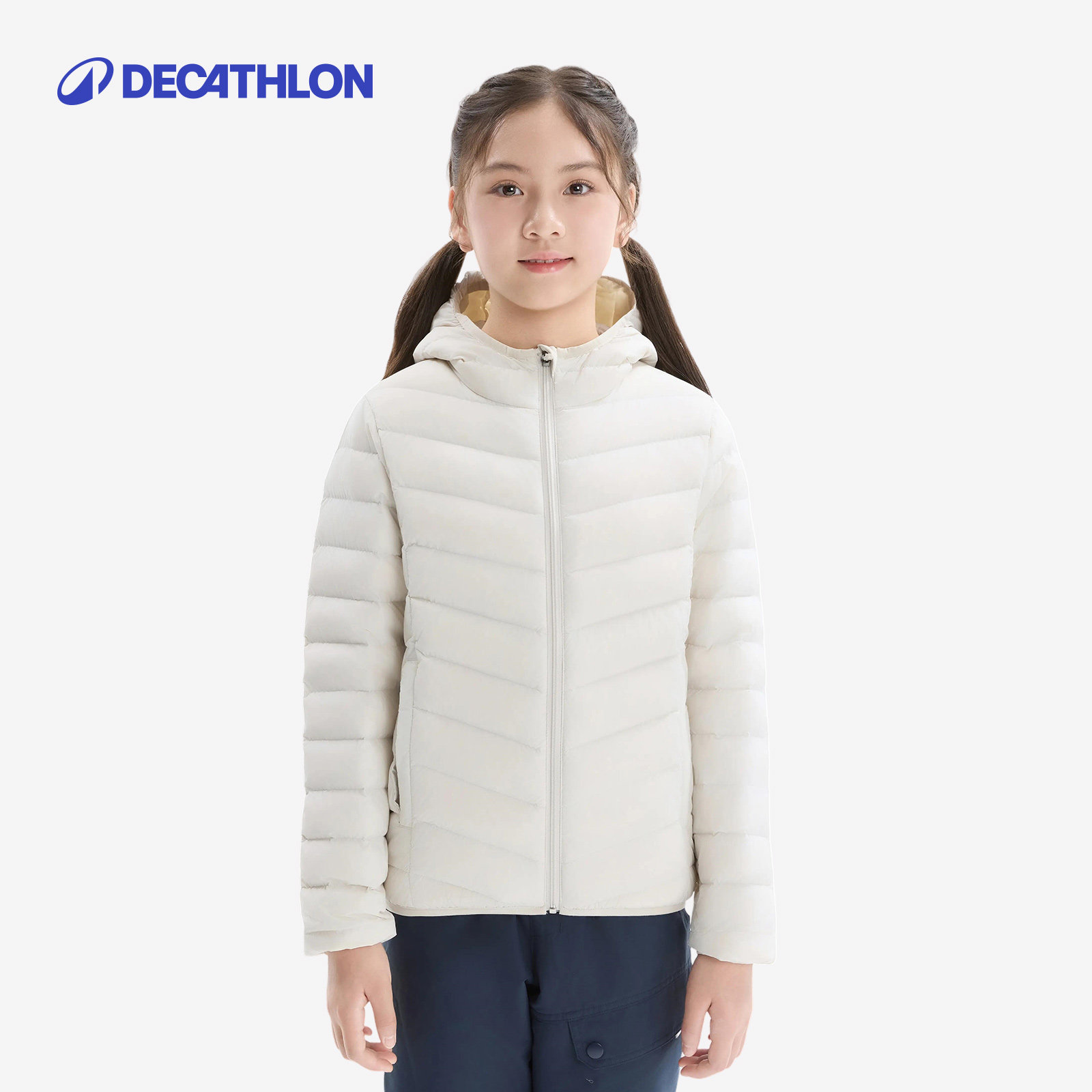 【好物体验专享/8967071】迪卡侬儿童轻薄羽绒服保暖羽绒内胆图片