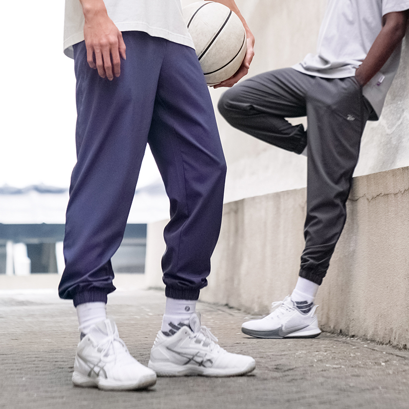 无界有志者UZIS篮球运动长裤男夏季薄款美式休闲束脚卫裤梭织纵贯