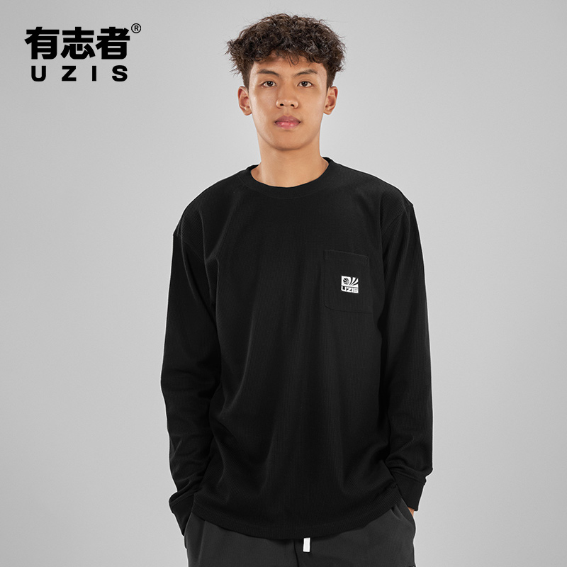 有志者UZIS华夫格长袖T恤
