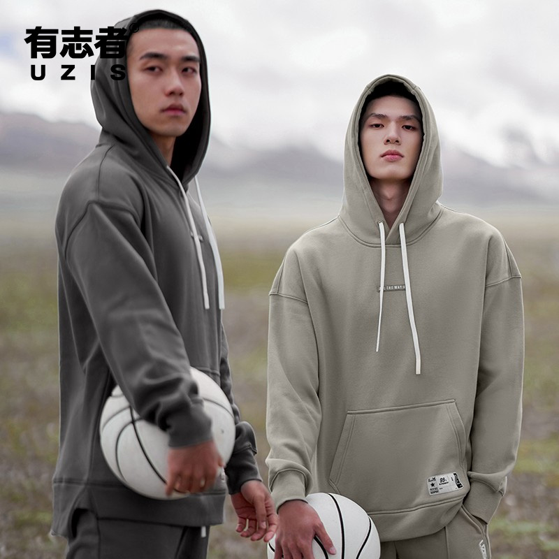 有志者UZIS针织运动卫衣99%胶章