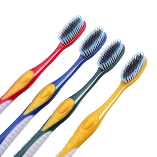 大头软毛牙刷细密77孔10/20支独立装家庭装家用男士女士专用成人