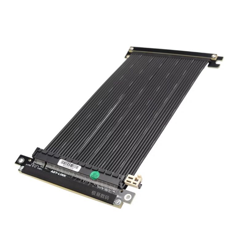 ADT GRAPHICS CARD EXTENSION LINE PCIE4.0X16 DUAL REVERSE FULL-SPEED STABLE COMPATIBLE ITX SMALL CHASSIS VERTICAL GRAPHICS CARD
