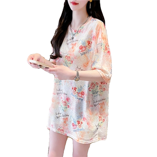小个子防晒衣女短袖夏韩版宽松设计感小众中长款冰丝薄款速干上衣