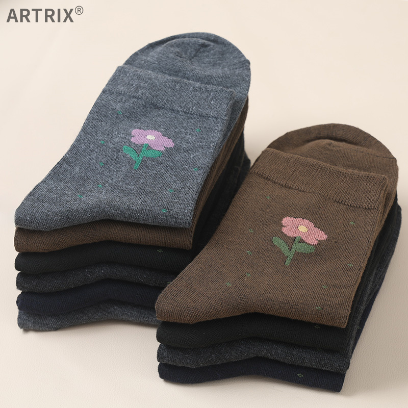 妈妈袜精梳棉新疆棉袜中筒袜女