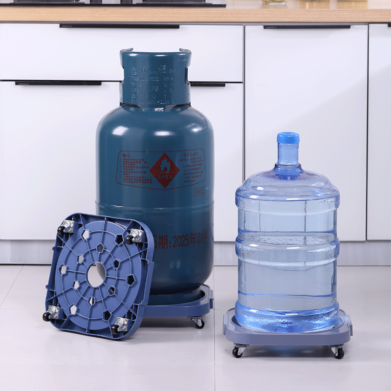 煤气瓶移动托架桶装水底座厨房置物架花盆托盘煤气罐液化气瓶支架