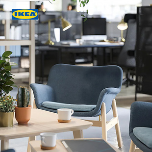 IKEA宜家VEDBO维伯单人布艺沙发客厅北欧现代沙发椅休闲椅简约