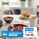 IKEA宜家FARGKLAR法利克洛深盘带有光泽褐色4件现代简约北欧风