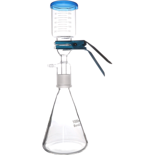 砂芯抽滤装置玻璃溶剂过滤器250/500/1000/2000/5000ml微孔滤膜25/50mm水系/有机孔径0.22/0.45实验室器材