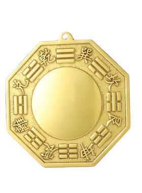 纯铜八卦镜凸镜门口化解家用九宫太极阴阳鱼镜子凹镜窗户家a0014