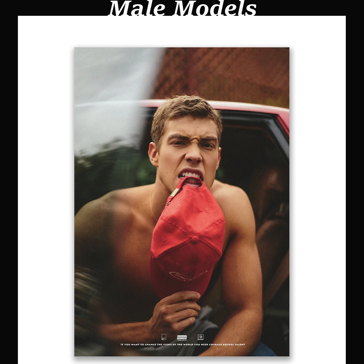 POSTERBOY模特DerekChadwick海报/自印A3男模装饰画