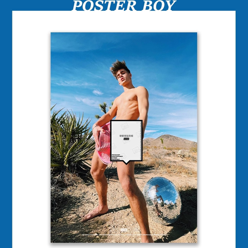 推网红模特wolfboi性感装饰画/男模画报/海报男孩/POSTERBOY/S051