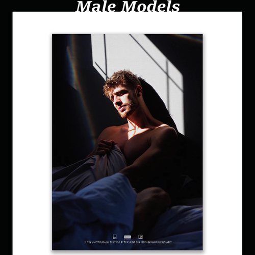 男模JayGould海报/自制同志性感装饰画/卧室画POSTERBOY