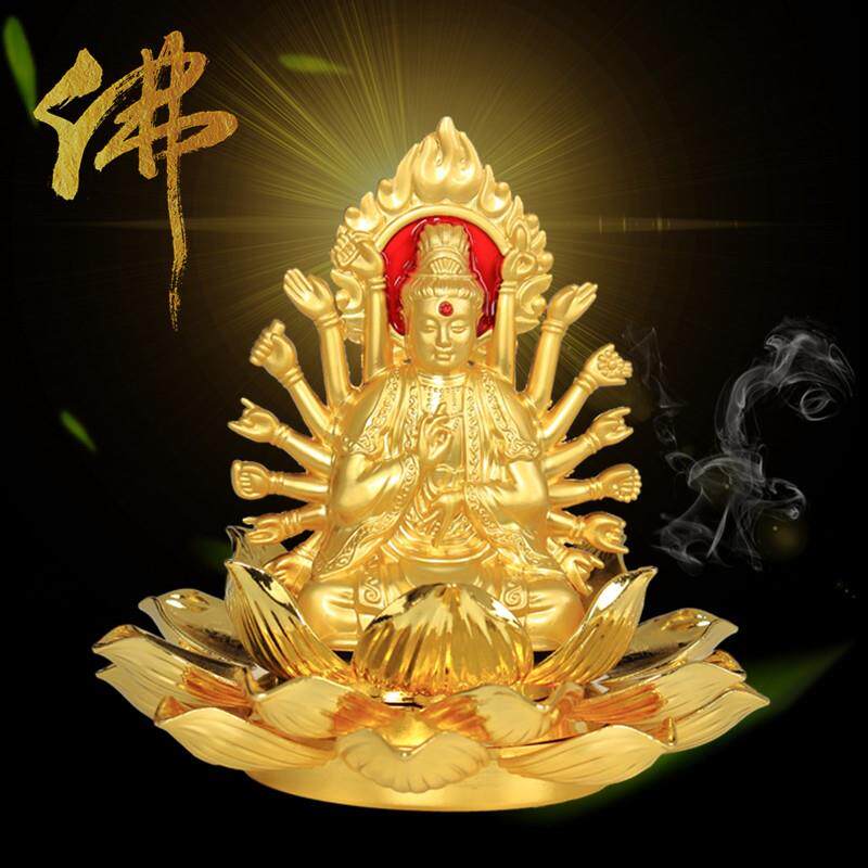 玛莎拉蒂兰博基尼法拉利汽车高档千手观音摆件中控台香水座平安佛