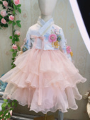 时尚 儿童女童韩服朝鲜服表演生日延吉服饰朝鲜服新款 爆款 蛋糕裙两