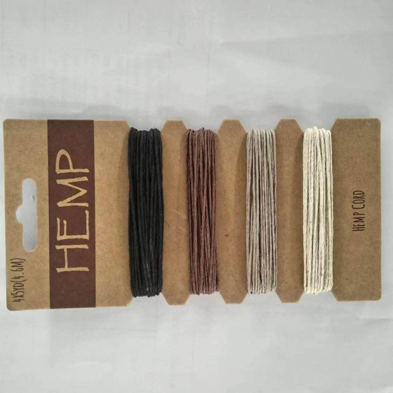 彩色麻绳  蜡绳蜡线 diy绳子手工编织绳 20yd一卡 hemp cord1爆款