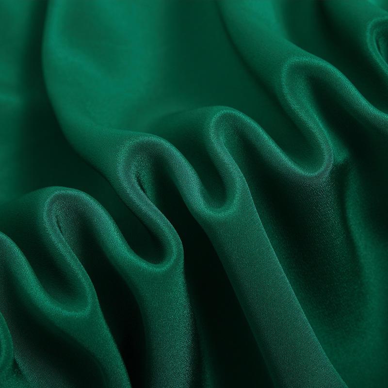 重磅真丝面料30姆米114幅100桑蚕丝素色阔腿裤衬衫丝绸双绉布爆款