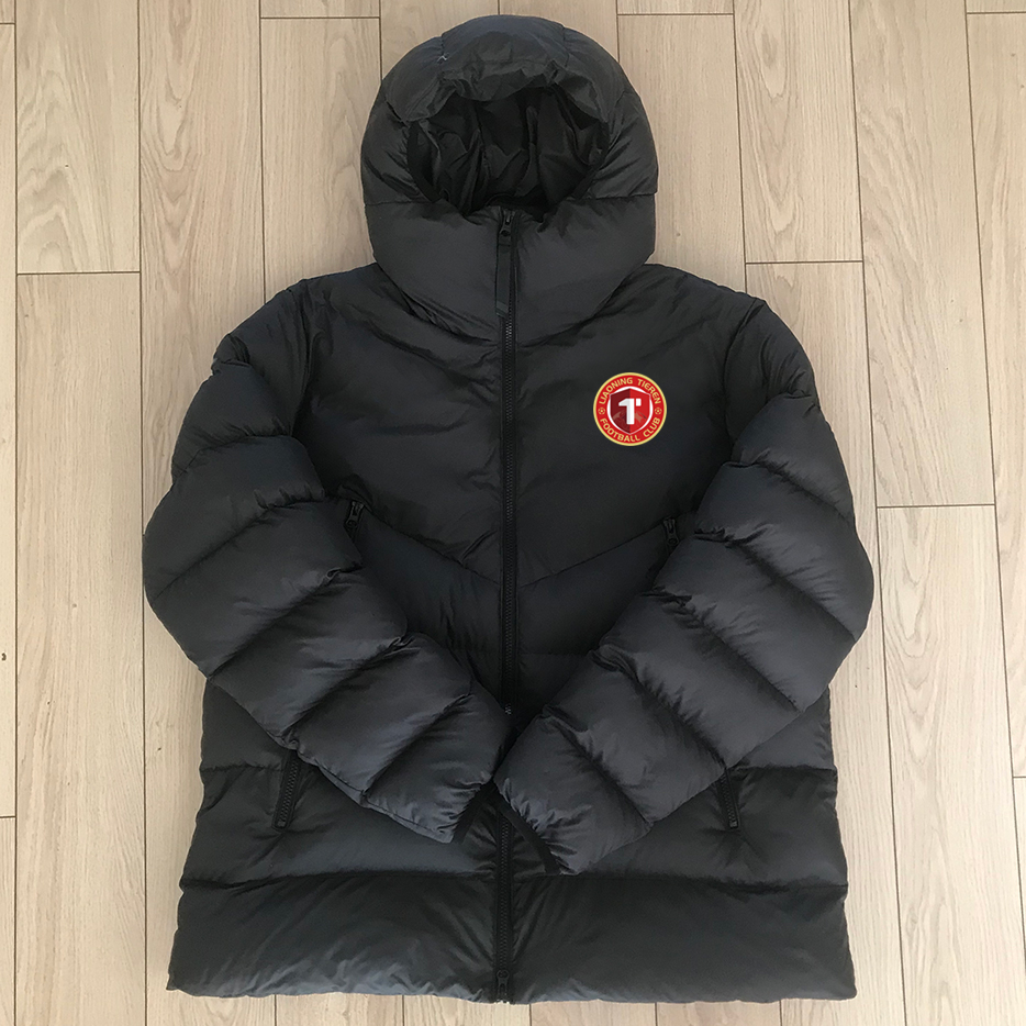 2025中超辽宁铁人足球训练出行组队保暖羽绒棉短款棉衣冬训大衣