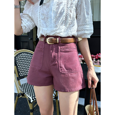 高腰简约通勤百搭休闲牛仔裤