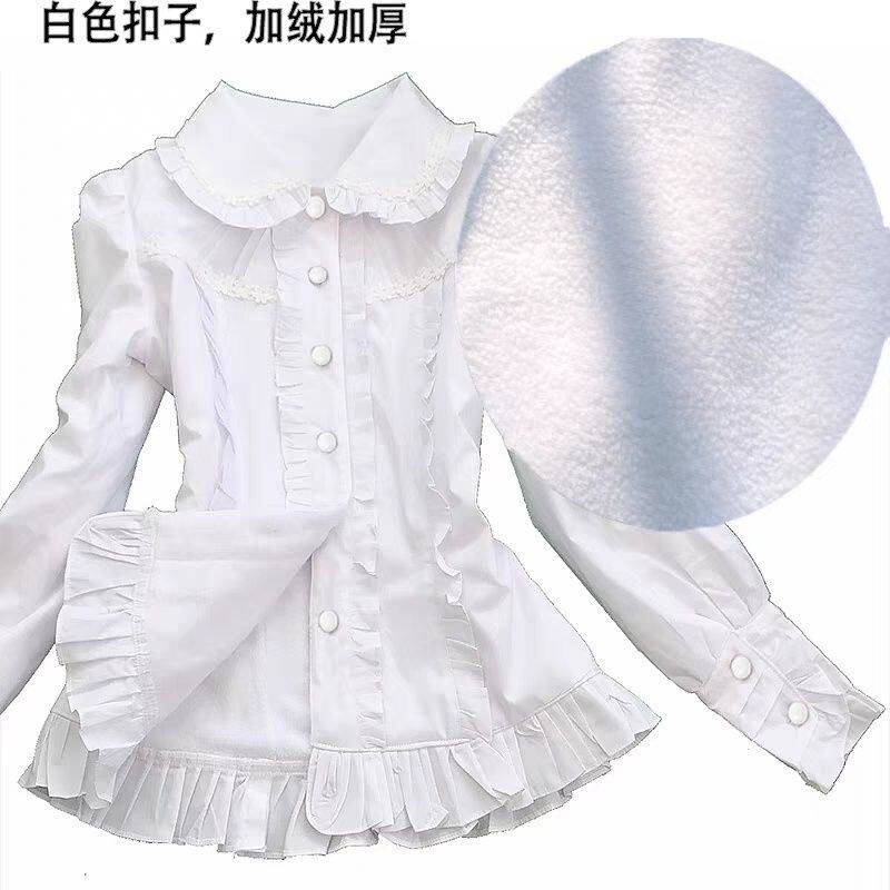 秋冬新款加绒保暖少女衬衣