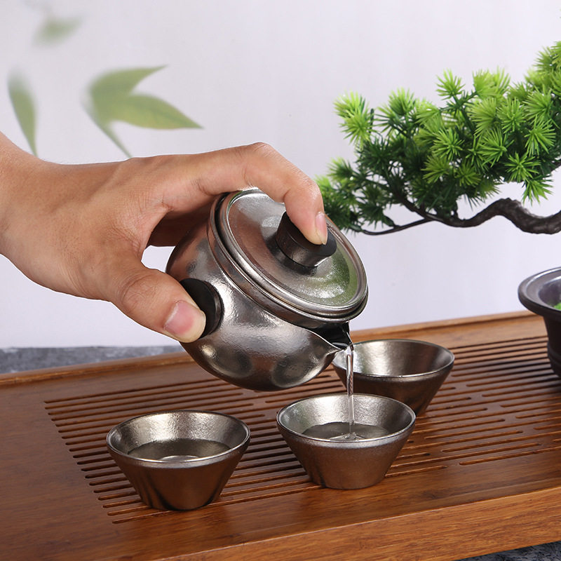 纯钛旅行茶具户外便携快速杯露营鹰嘴泡茶壶茶杯商务礼品,餐饮具,旅行茶具,淘宝优惠券,粉丝福利购,淘宝优惠卷