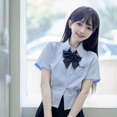 学院风夏季短袖衬衫jk制服上衣