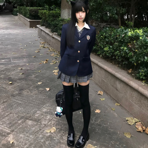 JK制服西装三粒扣日系校供西装