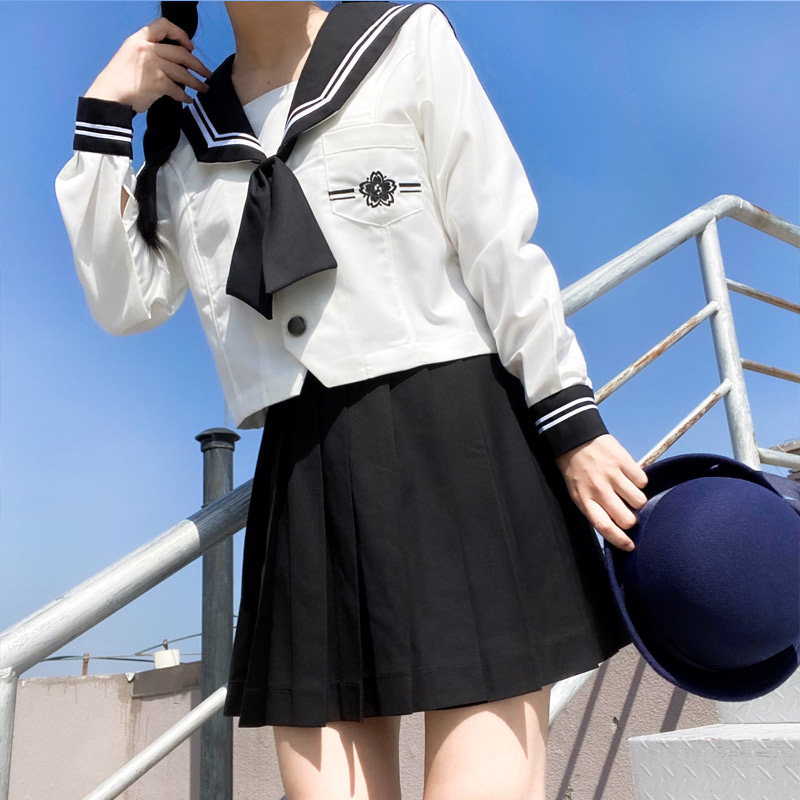 山川会社原创粟凛高jk制服全套