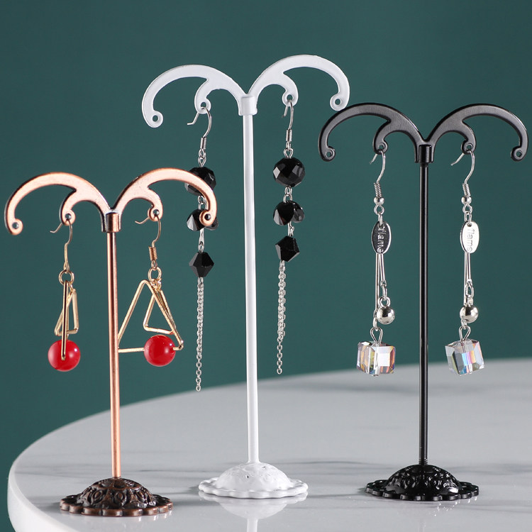 创意耳环展示架 铁艺首饰架 耳饰耳钉耳坠三件套挂架饰品收纳架子