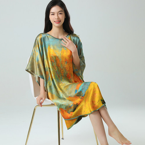 2025新款真丝睡裙女高级感加大码