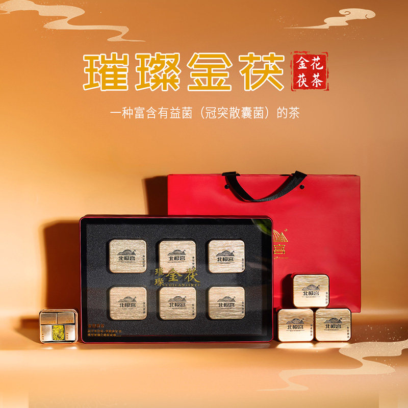 金花茯茶璀璨金茯北极宫