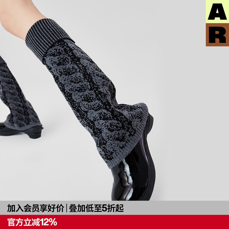 AR原创绞花视错觉羊毛袜套针织护膝腿套堆堆袜子秋冬a线设计线,女士内衣/男士内衣/家居服,长筒袜,淘宝优惠券,粉丝福利购,淘宝优惠卷