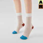 AR美利奴羊毛毛圈中筒袜2026新款 秋冬保暖地板袜男女Merino袜子