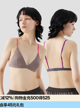 AR轻盈小巧法式三角杯文胸/比基尼内衣女小胸美背r线AlmondRocks