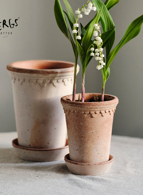 Bergs Potter宝格仕哥本哈根手工花盆复古北欧风简约百搭陶盆多肉