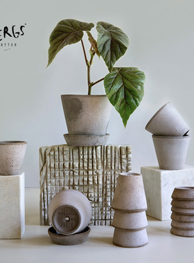 Bergs Potter宝格仕朱莉系列手工花盆高级复古北欧风百搭陶盆多肉