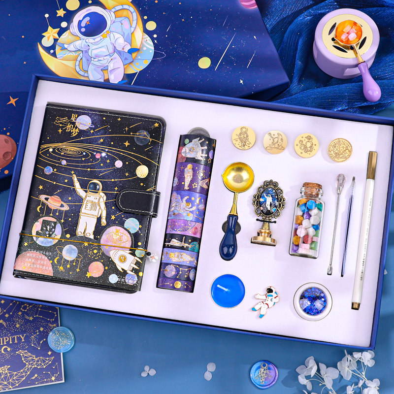 PU皮面本笔记本子套装手帐本礼盒