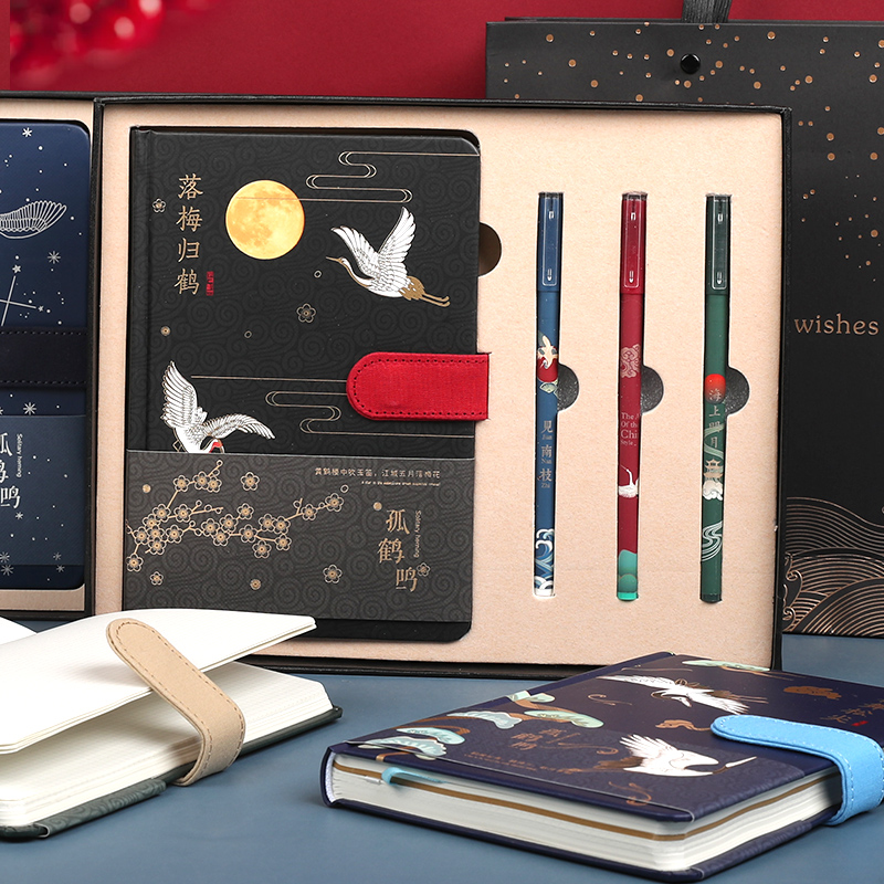复古笔记本子简约文艺精致创意