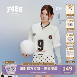 【F426官方店】『赵露思同款』夏季新款凉感速干波点字母短袖T恤