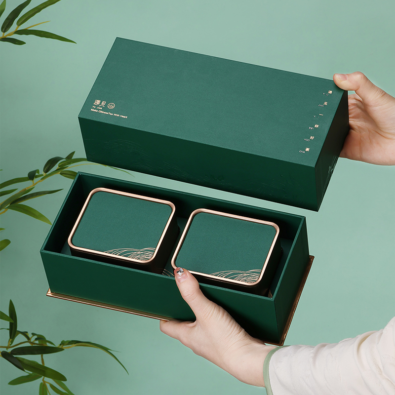 龙井伴手礼茶叶礼盒空包装二两绿茶小包装盒高档随手礼礼盒装空盒