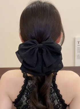 高级感满天星蝴蝶结抓夹